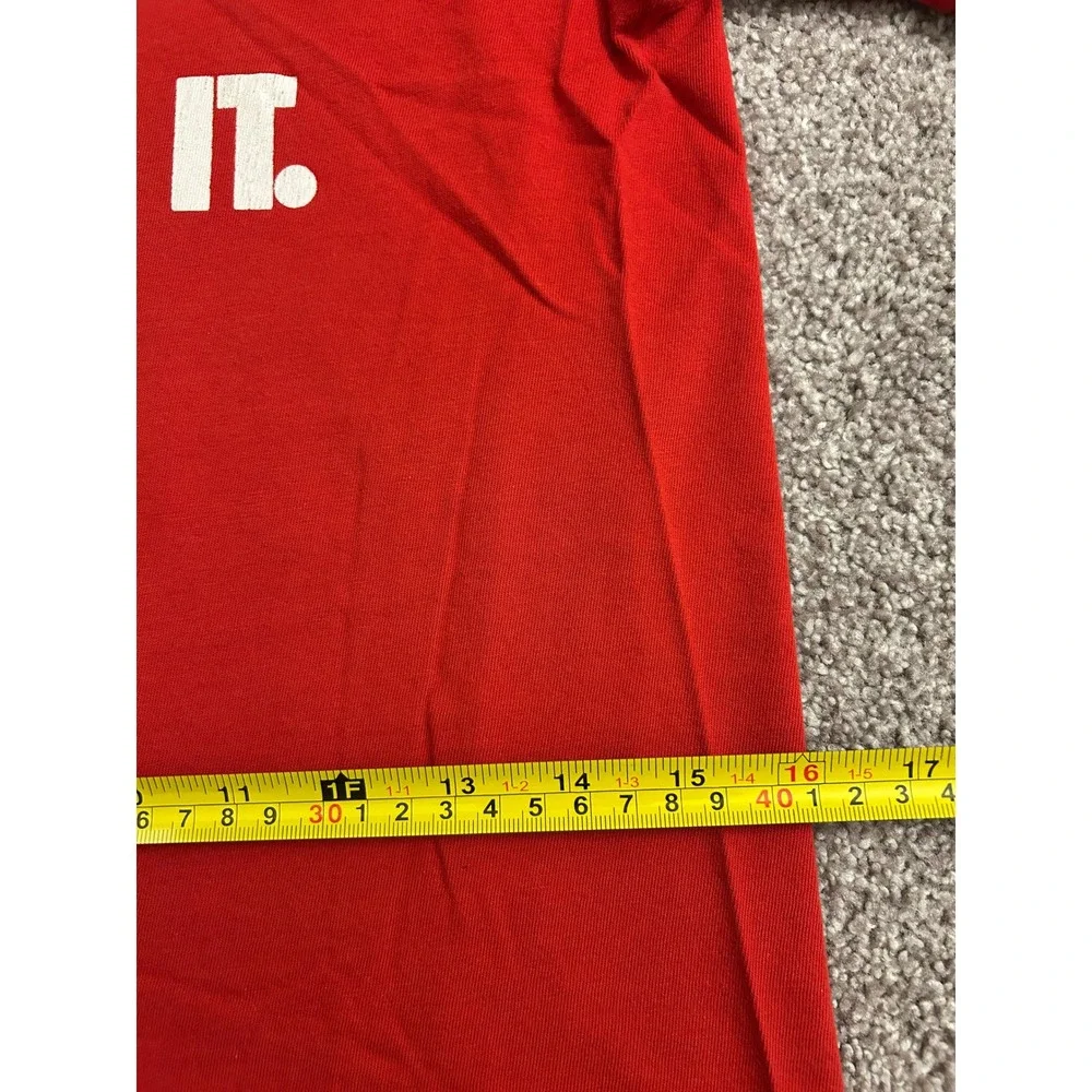 Nike Just Do It Graphic T-Shirt Boys Medium Red Excellent Swoosh Logo Tee